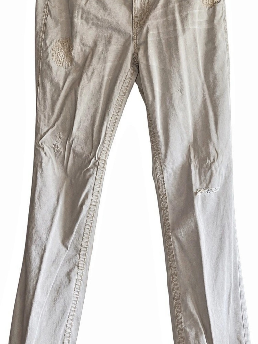 LondonJean Distressed Skinny Jeans in Gray Waist 14